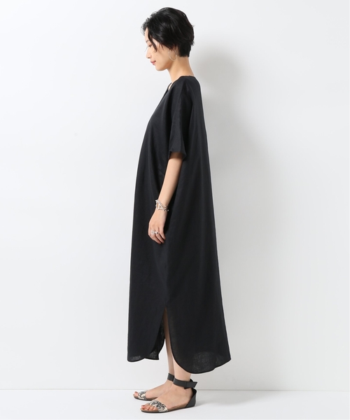 JOURNAL STANDARD（ジャーナルスタンダード）の「イージーカフタンワンピース（ワンピース・レディース・ブラック/サファリグリーン/ホワイト×ホワイト・FREE）」の12枚目の写真