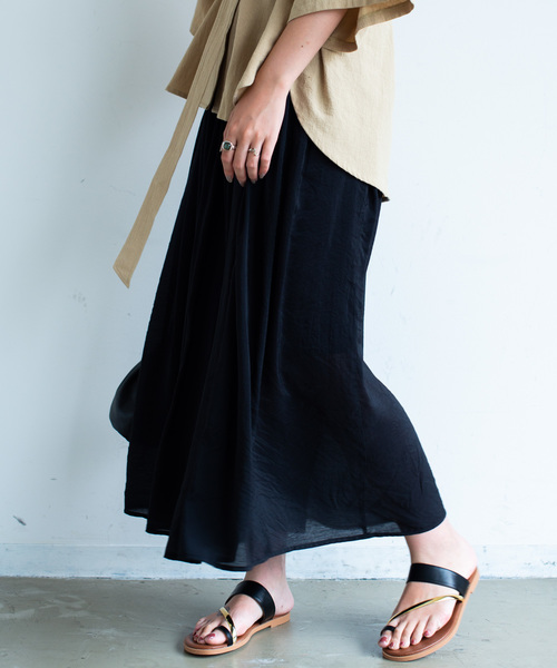 Aunt Marie's（アントマリーズ）の「AUNT MARIE'S ギャザーロングスカート（スカート・レディース・ブラック/ベージュ/オレンジ/ブルー・FREE）」の20枚目の写真