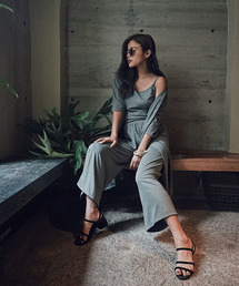 TRUNC 88�i�g�����N�G�C�e�B�[�G�C�g�j�́uRelax cut three piece set�i�T���y�b�g/�I�[�o�[�I�[���j�v