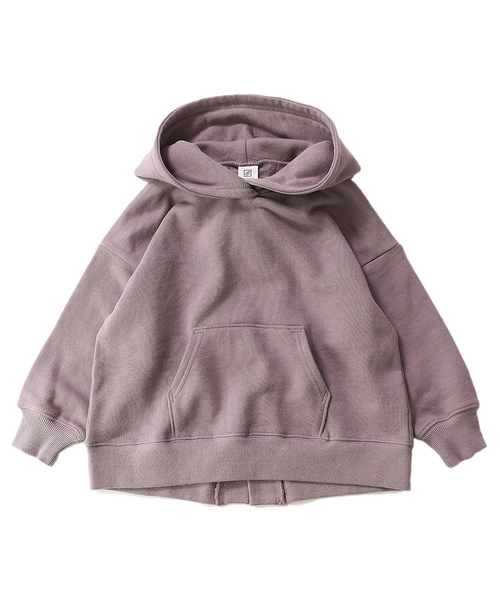 devirock(デビロック)の「スウェットバックスリットチュニック丈プルパーカー(パーカー・キッズ・ライトブラウン/杢グレー/パープル系その他/スミクロ・110cm/100cm/120cm/130cm/140cm/150cm/160cm)」の9枚目の写真