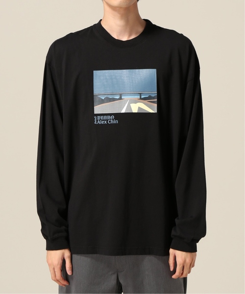 Dunno(ドノウ)の「Dunno / ダノウ nightses LS Tee(Tシャツ/カットソー・メンズ・ブラック/ホワイト・MEDIUM/LARGE/X-LARGE)」の2枚目の写真