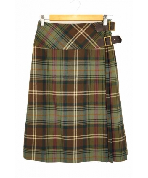 ブランド古着 ベルト付き 巻き プリーツスカート スカート Lois Crayon ロイスクレヨン のファッション通販 Zozoused