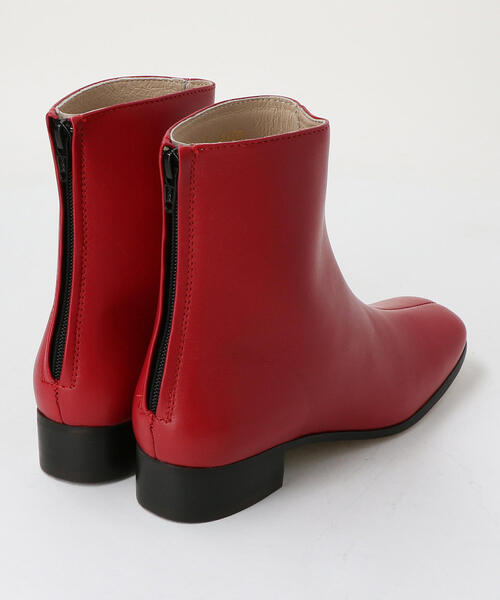BEAUTY&YOUTH UNITED ARROWS（ビューティーアンドユースユナイテッドアローズ）の「＜TILLETT＞レザースクエアトゥ ショートブーツ ◆（ブーツ・レディース・レッド/その他1・8/6/7）」の5枚目の写真