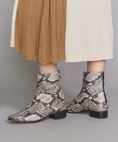 BEAUTY&YOUTH UNITED ARROWS（ビューティーアンドユースユナイテッドアローズ）の「＜TILLETT＞レザースクエアトゥ ショートブーツ ◆（ブーツ・レディース・レッド/その他1・8/6/7）」の7枚目の写真