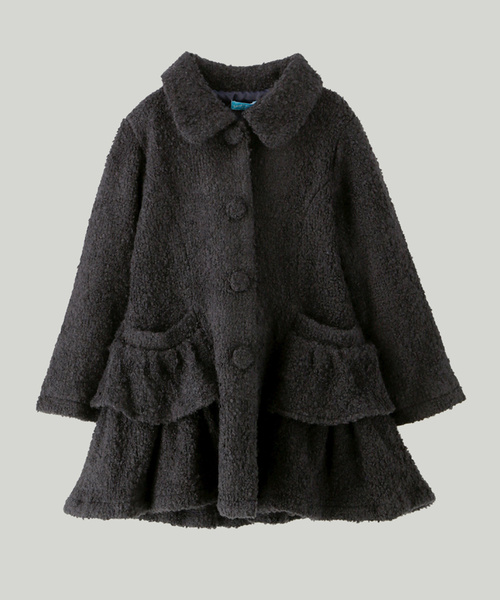 Catherine Cottage（キャサリンコテージ）の「ループツイードフリルコート（ダウンジャケット/コート・キッズ・グレー/ネイビー・110/120/130/140）」の10枚目の写真