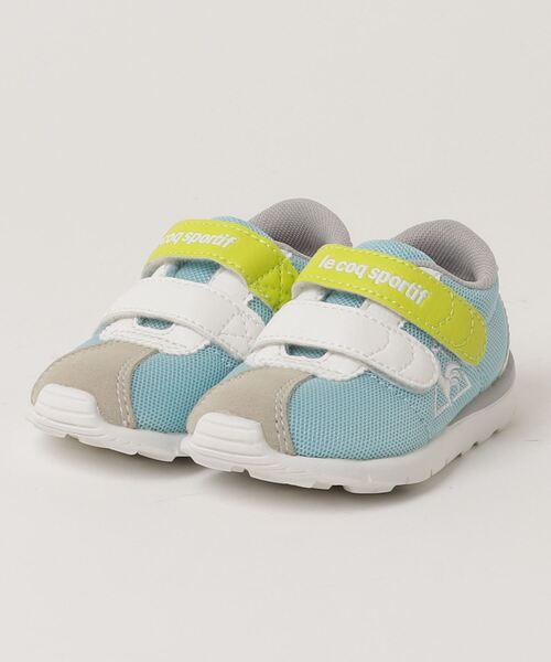 LE COQ(ルコック)の「le coq sportif MONTPELLIER 4 NY F (サックス/ライム)(スニーカー・キッズ・サックスブルー・13.0cm/14.0cm/15.0cm)」の1枚目の写真