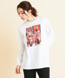 BEAUTY&YOUTH UNITED ARROWS | 【別注】＜idilliaco＞∴Bjork フォトプリントロングスリーブTシャツ ◆(Tシャツ/カットソー)
