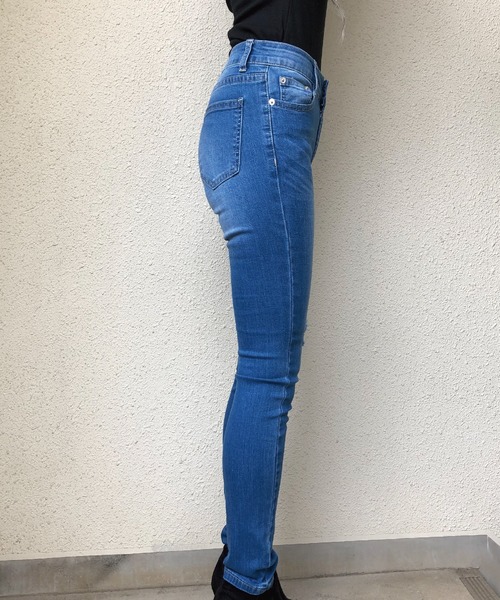 meJane(ミージェーン)の「ヴィンテージデニム/スキニーパンツ(デニムパンツ・レディース・ライトブルー/ブルー/ダークネイビー・SS/S/M)」の5枚目の写真