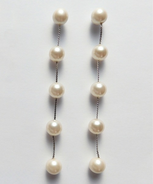 ISS（イズ）の「ISS:ステーションパールピアス（ピアス（両耳用）・レディース・ゴールド/シルバー・FREE）」の2枚目の写真