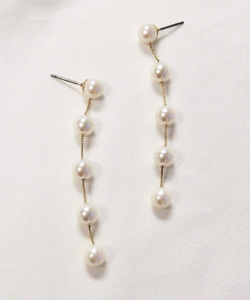 ISS（イズ）の「ISS:ステーションパールピアス（ピアス（両耳用）・レディース・ゴールド/シルバー・FREE）」の8枚目の写真