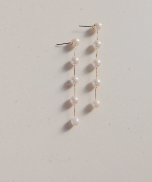 ISS（イズ）の「ISS:ステーションパールピアス（ピアス（両耳用）・レディース・ゴールド/シルバー・FREE）」の11枚目の写真