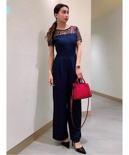 レースコンビオールインワン オケージョン 二次会 つなぎ オールインワン Egoist エゴイスト のファッション通販 Zozotown