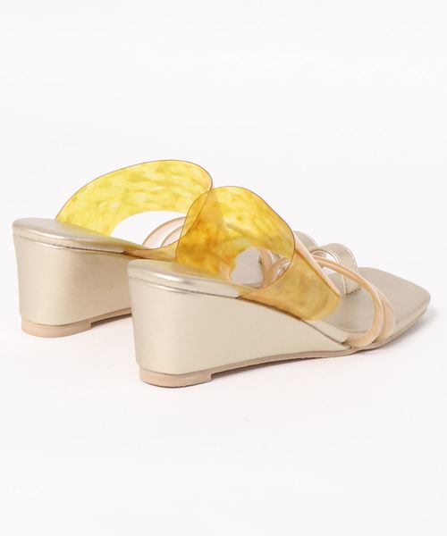 KOBE LETTUCE（コウベレタス）の「クリアベルトサンダル（サンダル・レディース・ホワイト/ブラック/ベージュ/ゴールド・LL/S/M/L）」の14枚目の写真