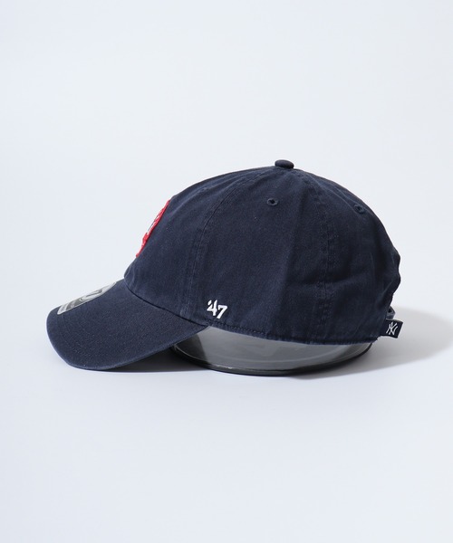 '47(フォーティーセブン)の「MLB公認 ’47BRAND CLEAN UP CAP NY LA New York Yankees クリーンナップベースボールキャップ(キャップ・メンズ・ホワイト/ライトブルー/パープル/ネイビー/ホワイト系その他/ブラック・FREE)」の8枚目の写真