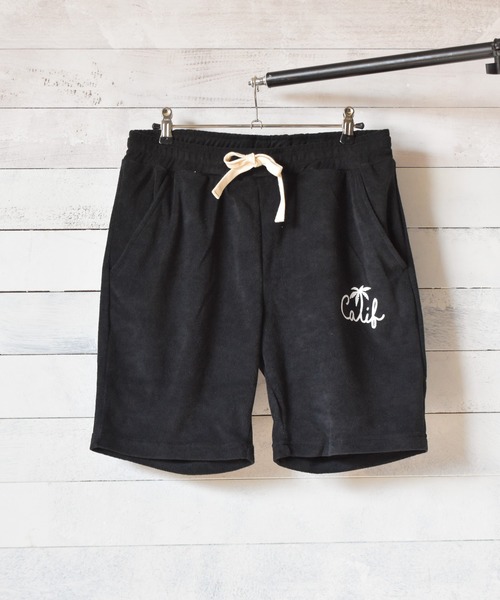 NO WAY(ノーウェイ)の「/パイル ショートパンツ/(その他パンツ・メンズ・ブラック/ネイビー・MEDIUM/LARGE)」の1枚目の写真