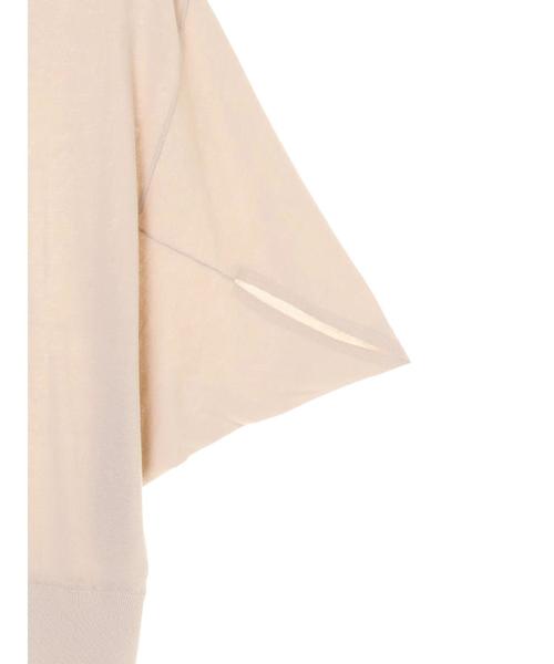 AMERICAN HOLIC（アメリカンホリック）の「ドルマン変形５分袖ニットプルオーバー 〇＊（ニット/セーター・レディース・チャコールグレー/ブラック/モカ/キャメル/グレイッシュベージュ・MEDIUM/LARGE）」の14枚目の写真