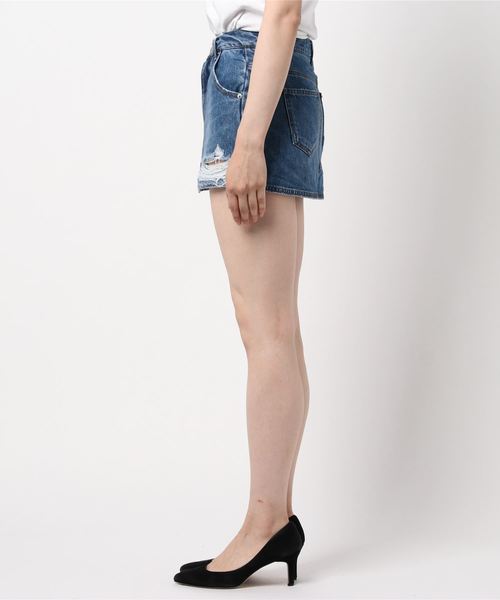 ENVYM（アンビー）の「ブロークンデニムＦＳＫ（デニムスカート・レディース・ネイビー/ブルー・S/M）」の4枚目の写真