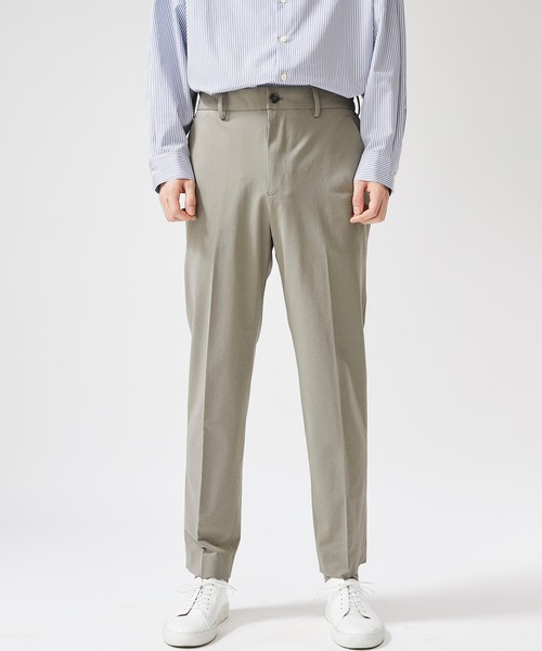 STUDIOUS ストレッチテーパードパンツ