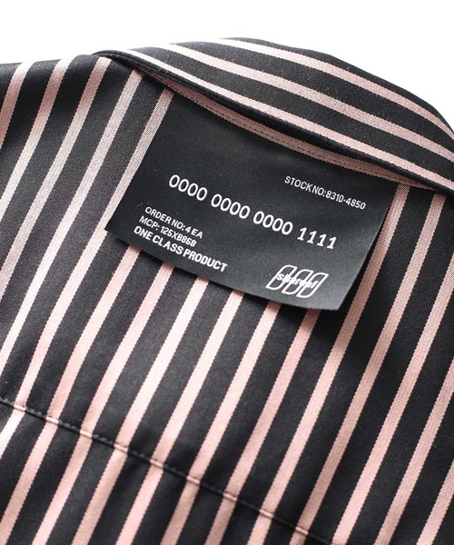 SHAREEF（シャリーフ）の「BLOCK STRIPE L/S SHIRTS（シャツ/ブラウス・メンズ・ライトブルー/オレンジ/ブラック・1/3/2）」の8枚目の写真