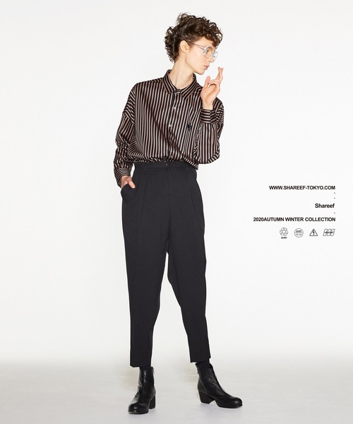 SHAREEF（シャリーフ）の「BLOCK STRIPE L/S SHIRTS（シャツ/ブラウス・メンズ・ライトブルー/オレンジ/ブラック・1/3/2）」の22枚目の写真