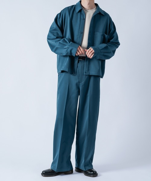 kutir（クティール）の「ワイドシャツ（セットアップ着用可能）（シャツ/ブラウス・メンズ・ダークブラウン/ベージュ/ダークブルー・MEDIUM/LARGE）」の18枚目の写真