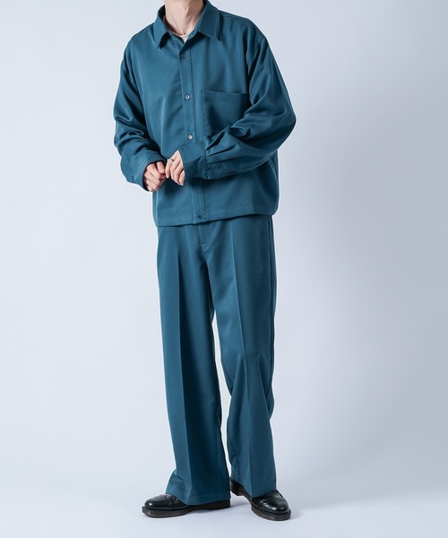 kutir（クティール）の「ワイドシャツ（セットアップ着用可能）（シャツ/ブラウス・メンズ・ダークブラウン/ベージュ/ダークブルー・MEDIUM/LARGE）」の20枚目の写真