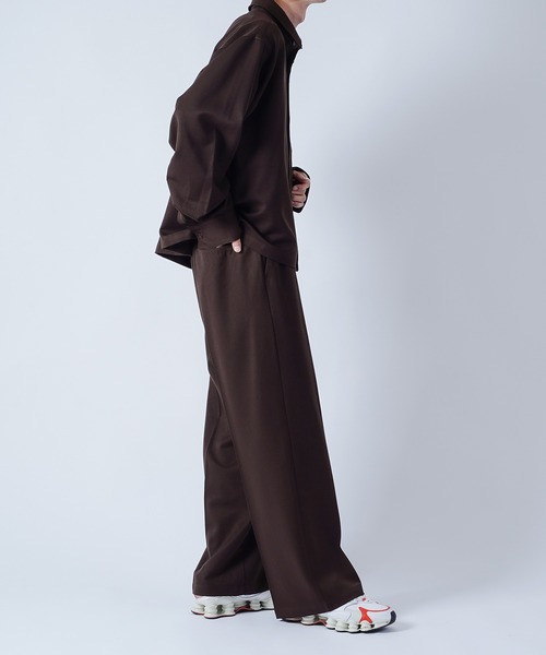 kutir（クティール）の「ワイドシャツ（セットアップ着用可能）（シャツ/ブラウス・メンズ・ダークブラウン/ベージュ/ダークブルー・MEDIUM/LARGE）」の7枚目の写真