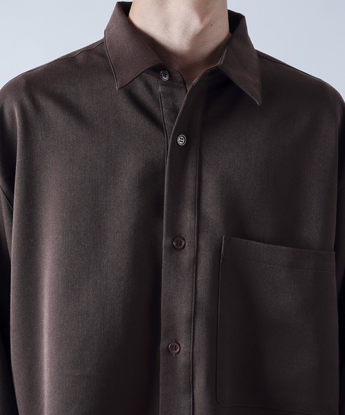 kutir（クティール）の「ワイドシャツ（セットアップ着用可能）（シャツ/ブラウス・メンズ・ダークブラウン/ベージュ/ダークブルー・MEDIUM/LARGE）」の13枚目の写真