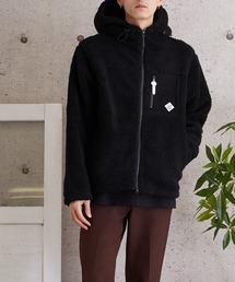 【TONE MEN'S】ボアZIPパーカー(BL)