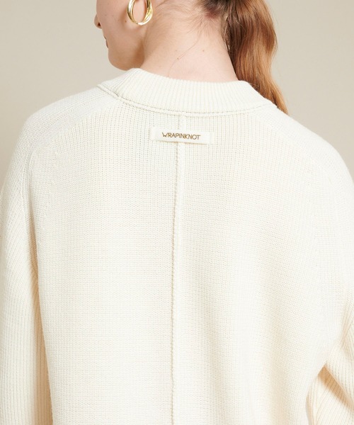 【WRAPINKNOT】クルーネックニット　WK20W-PO02 WRAPINKNOT（ラッピンノット）の「【WRAPINKNOT(ラッピンノット