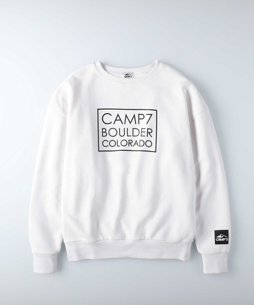 CAMP7（キャンプセブン）の「【CAMP7】スクエアロゴプリントスウェット（スウェット・レディース・ホワイト/ブラック/パープル・M/L）」の21枚目の写真
