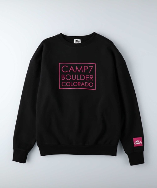 CAMP7（キャンプセブン）の「【CAMP7】スクエアロゴプリントスウェット（スウェット・レディース・ホワイト/ブラック/パープル・M/L）」の22枚目の写真