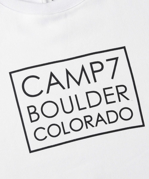CAMP7（キャンプセブン）の「【CAMP7】スクエアロゴプリントスウェット（スウェット・レディース・ホワイト/ブラック/パープル・M/L）」の16枚目の写真