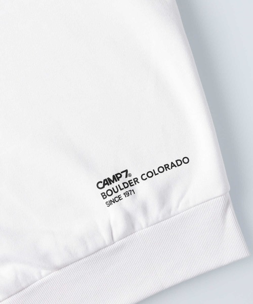 CAMP7（キャンプセブン）の「【CAMP7】スクエアロゴプリントスウェット（スウェット・レディース・ホワイト/ブラック/パープル・M/L）」の18枚目の写真