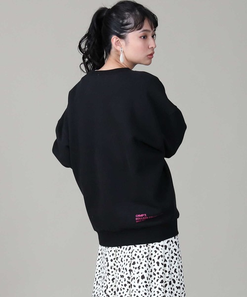 CAMP7（キャンプセブン）の「【CAMP7】スクエアロゴプリントスウェット（スウェット・レディース・ホワイト/ブラック/パープル・M/L）」の11枚目の写真