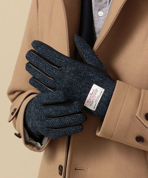 Ships コンビ 手袋 レザー スクリーンタッチ グローブ ファッション雑貨 Tweed Harris スマートフォン対応 コンビ 手袋 手袋 Ships シップス のファッション