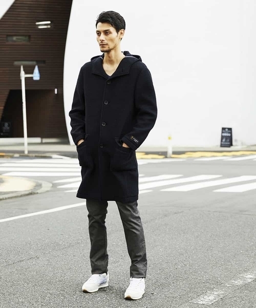 MICHEL KLEIN HOMME   （ミッシェルクランオム）の「コート（AIRウール）（その他アウター・メンズ・ブラウン/ネイビー/グレー・46/48/51）」の4枚目の写真