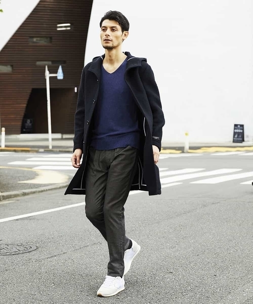 MICHEL KLEIN HOMME   （ミッシェルクランオム）の「コート（AIRウール）（その他アウター・メンズ・ブラウン/ネイビー/グレー・46/48/51）」の5枚目の写真