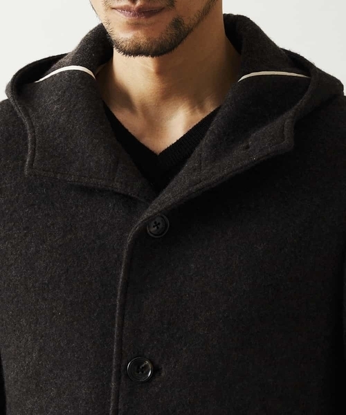 MICHEL KLEIN HOMME   （ミッシェルクランオム）の「コート（AIRウール）（その他アウター・メンズ・ブラウン/ネイビー/グレー・46/48/51）」の10枚目の写真