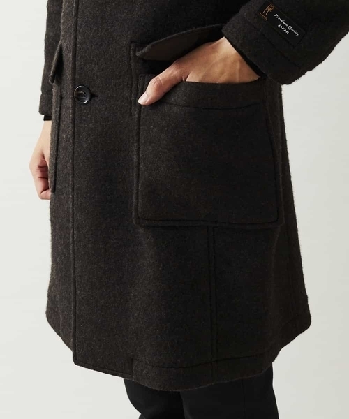 MICHEL KLEIN HOMME   （ミッシェルクランオム）の「コート（AIRウール）（その他アウター・メンズ・ブラウン/ネイビー/グレー・46/48/51）」の12枚目の写真