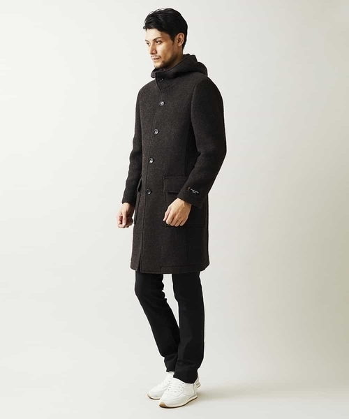 MICHEL KLEIN HOMME   （ミッシェルクランオム）の「コート（AIRウール）（その他アウター・メンズ・ブラウン/ネイビー/グレー・46/48/51）」の17枚目の写真