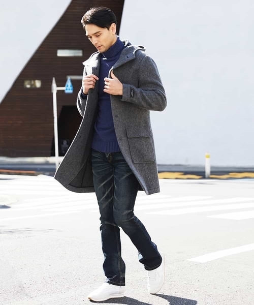 MICHEL KLEIN HOMME   （ミッシェルクランオム）の「コート（AIRウール）（その他アウター・メンズ・ブラウン/ネイビー/グレー・46/48/51）」の22枚目の写真