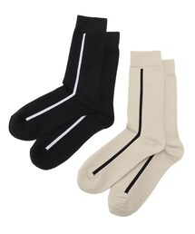 THE SHOP TK  | 【抗菌防臭】ポリジン加工センターラインクルーソックス(ソックス/靴下)