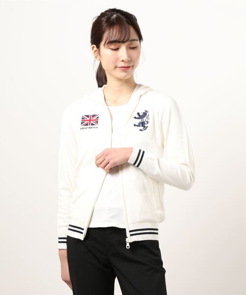 セール 長袖ユニオンジャック ゴルフ のファッション Admiral Admiral ニットパーカ ニット セーター ニット セーター