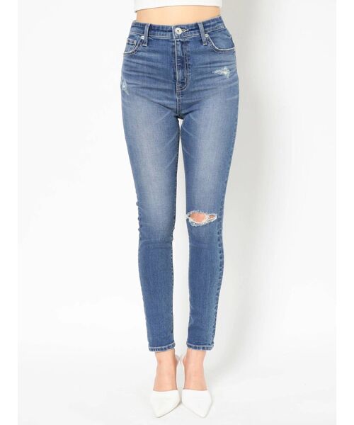 デニム・ジーパン HUE Pink washed-out denim pants BBU691 デニム・ジーパン HUE Pink washed-out denim pants BBU691