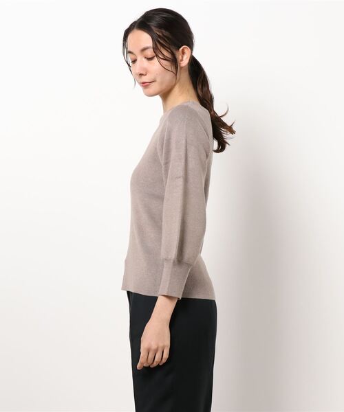 flower（フラワー）の「シンプルレディニット（ニット/セーター・レディース・アイボリー/ベージュ/ピンク・FREE）」の4枚目の写真