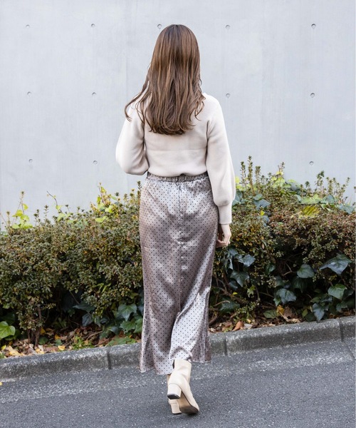 flower（フラワー）の「シンプルレディニット（ニット/セーター・レディース・アイボリー/ベージュ/ピンク・FREE）」の8枚目の写真