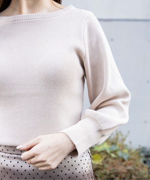 flower（フラワー）の「シンプルレディニット（ニット/セーター・レディース・アイボリー/ベージュ/ピンク・FREE）」の11枚目の写真