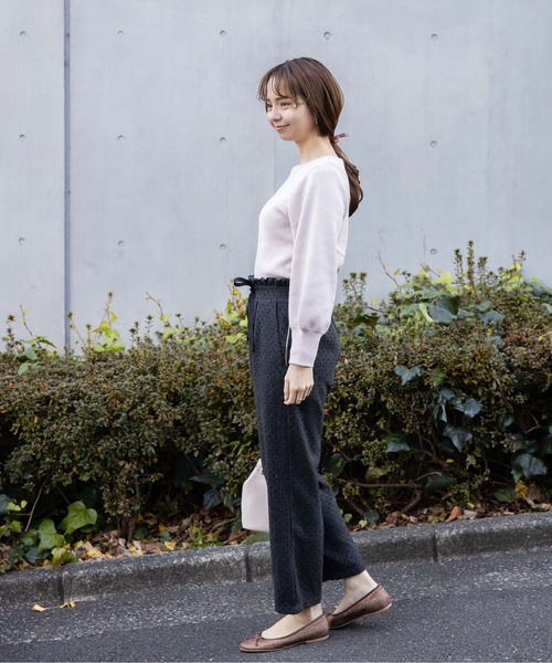 flower（フラワー）の「シンプルレディニット（ニット/セーター・レディース・アイボリー/ベージュ/ピンク・FREE）」の20枚目の写真