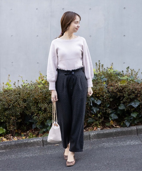 flower（フラワー）の「シンプルレディニット（ニット/セーター・レディース・アイボリー/ベージュ/ピンク・FREE）」の21枚目の写真